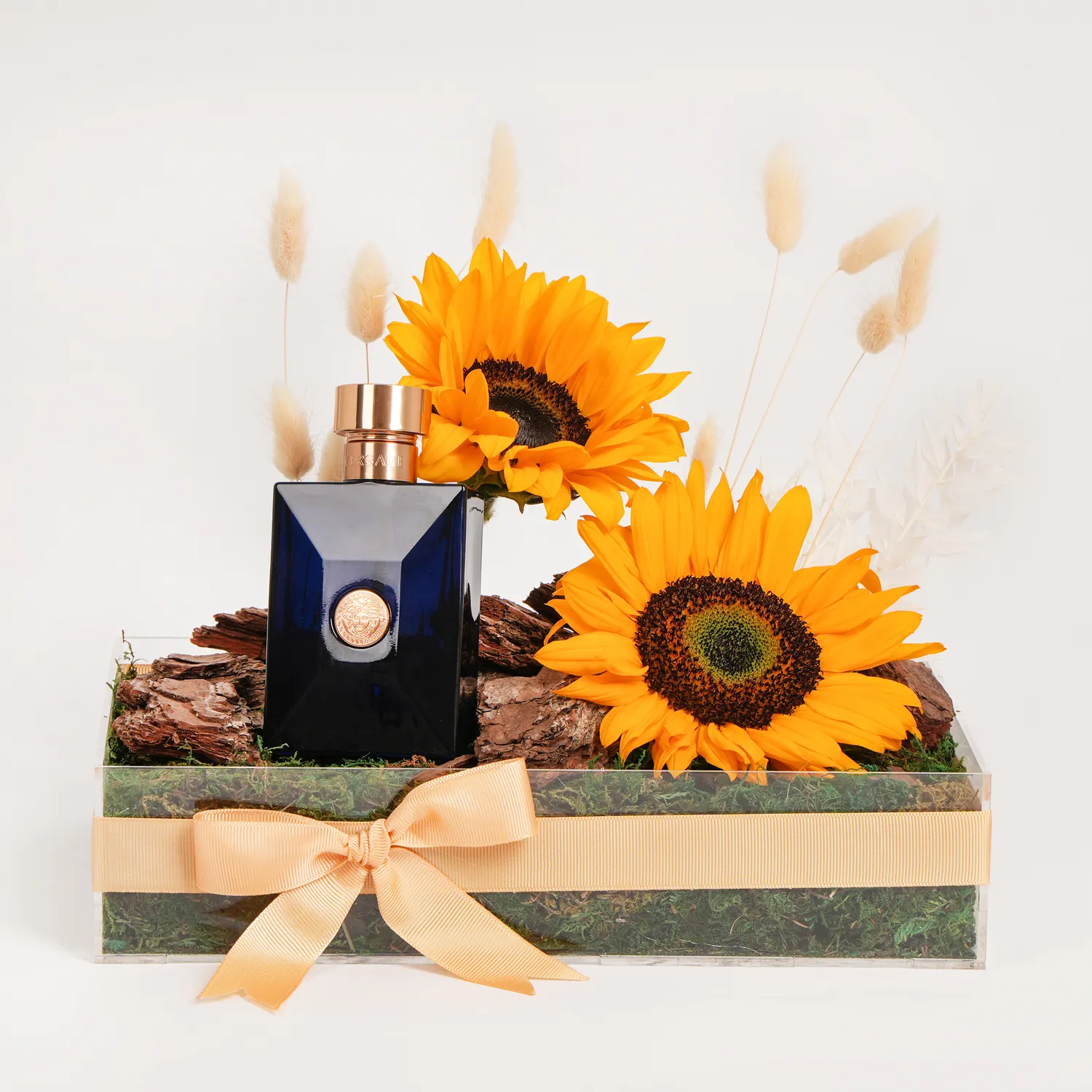 Versace Pour Homme Dylan Blue For Him with Sunflowers