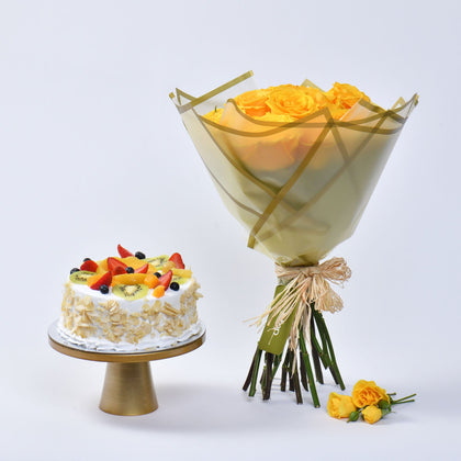 Sunshine 20 Yellow Roses Bouquet