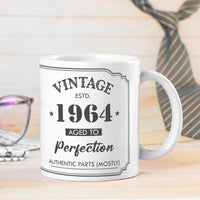 Personalized Vintage 1964 Ceramic Coffee Mug - Aged to Perfection