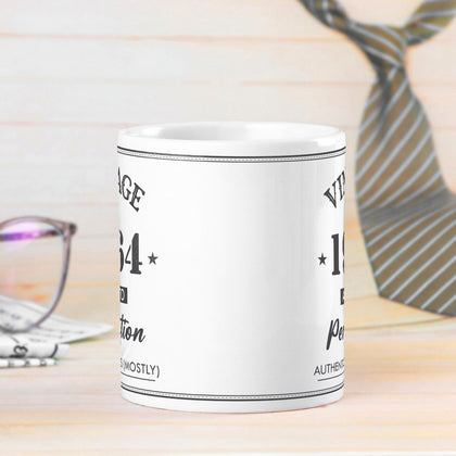 Personalized Vintage 1964 Ceramic Coffee Mug - Aged to Perfection
