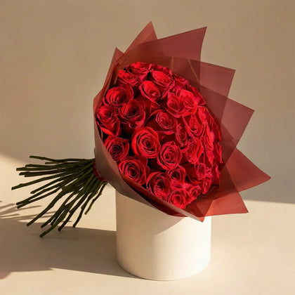 When Love Speaks: Exquisite Bouquet of 35 Red Roses