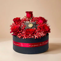 Where Love Shines Combo: Roses & Titan Raga Viva Watch