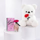 Charming White Teddy Bear with Guess Girl Eau de Toilette 100ml Gift Set