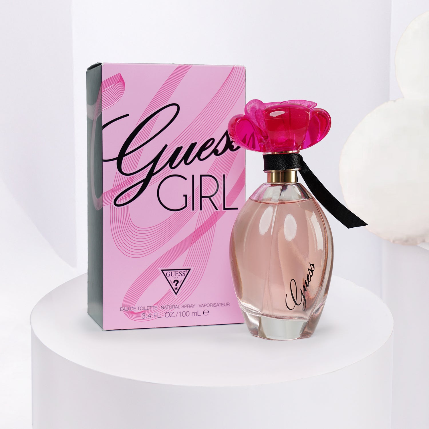 White Teddy with Guess EDT Girl 100ml
