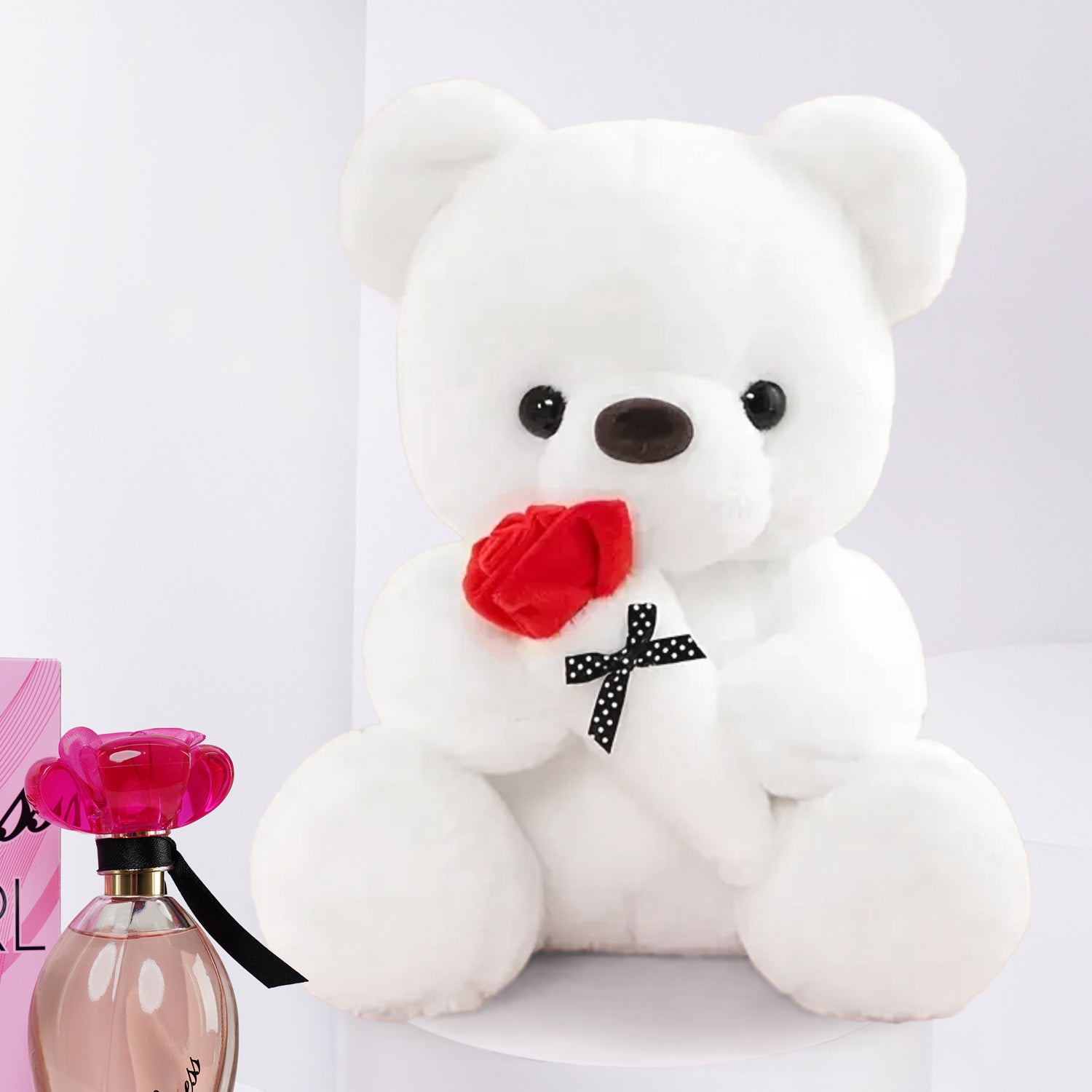 White Teddy with Guess EDT Girl 100ml