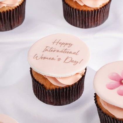 Delightful Women's Day Flower Cupcakes - Red Velvet Treats