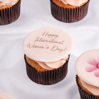 Delightful Women's Day Flower Cupcakes - Red Velvet Treats