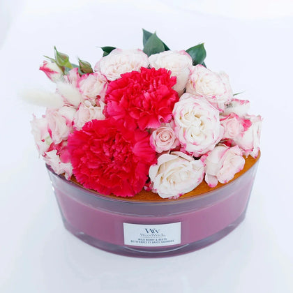 Experience the Elegance of WoodWick Ellipse Candle - Wild Berry & Beets Scented