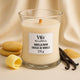 Woodwick Medium Hourglass Candle | Vanilla Bean Scented | 275g