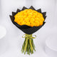 Yellow Radiance Bouquet - A Stunning Arrangement of 35 Yellow Roses