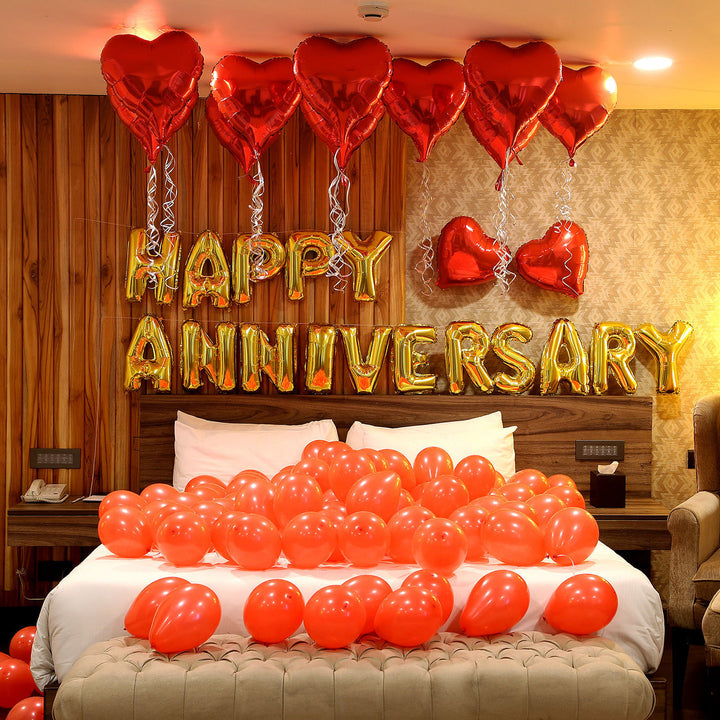 Elegant Anniversary Balloon Decor Set - Perfect for Romantic Celebrations