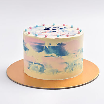 Delightful Gender Reveal Celebration Cake - Vanilla Flavor