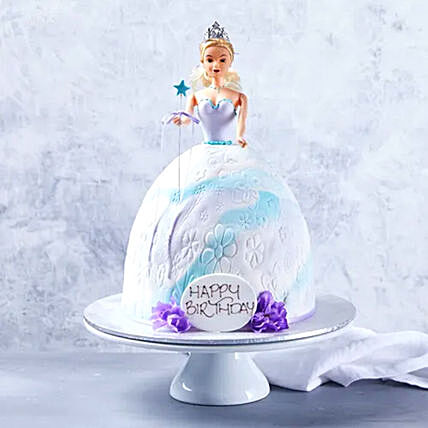 Elegant Barbie Birthday Cake - Perfect Chocolate Delight for Celebrations