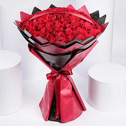Luxurious Bouquet of 100 Red Roses – Perfect for Romantic Occasions