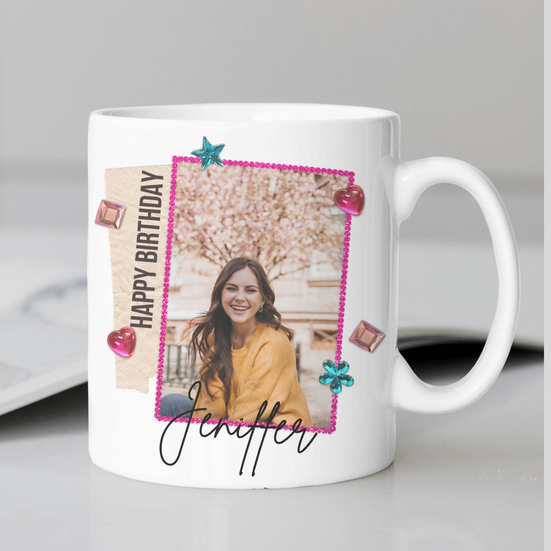 Personalized Birthday Surprise Mug for Women - Custom Ceramic Gift