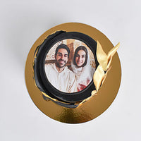 Choco Elegance Portrait Cake - Personalized Chocolate Delight