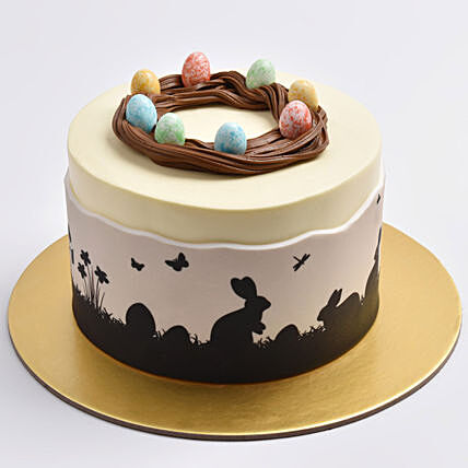 Delightful Easter Bunny Drip Cake - Chocolate Bliss