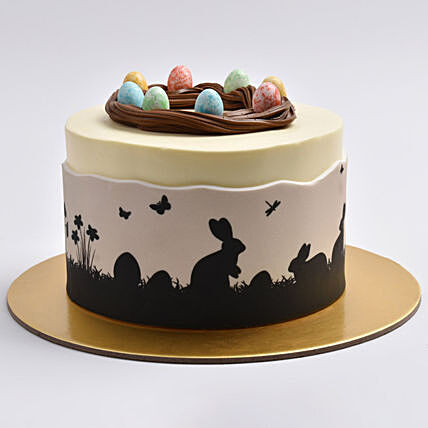 Delightful Easter Bunny Drip Cake - Chocolate Bliss