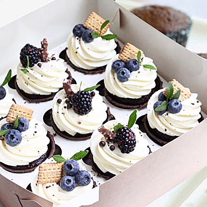 9 Chocolate Extravaganza Cupcakes