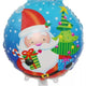 Festive Christmas Santa Foil Balloon