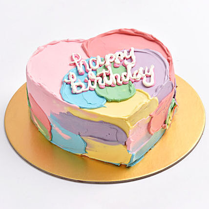 Rainbow Love Cake