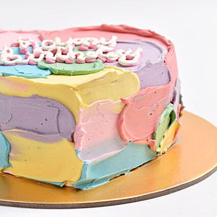 Rainbow Love Cake