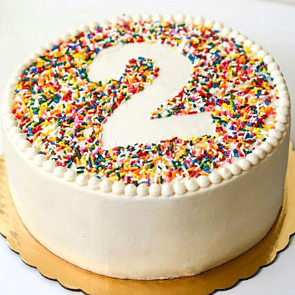 Vibrant Confetti Celebration Cake - Perfect for Birthdays