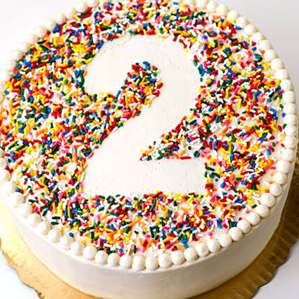 Vibrant Confetti Celebration Cake - Perfect for Birthdays