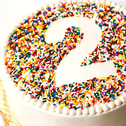 Vibrant Confetti Celebration Cake - Perfect for Birthdays