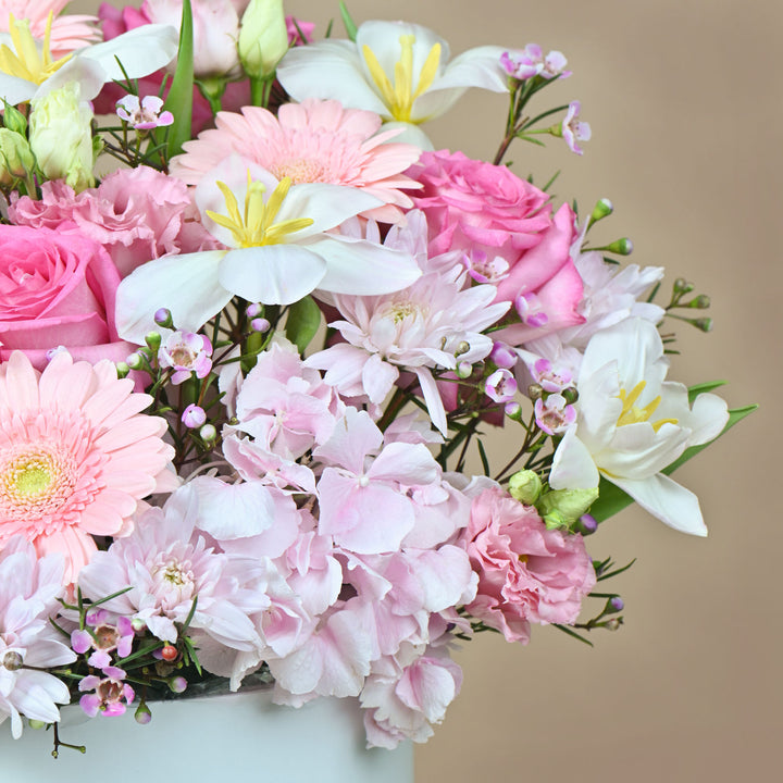 Luxurious Pastel Bloom Box Arrangement