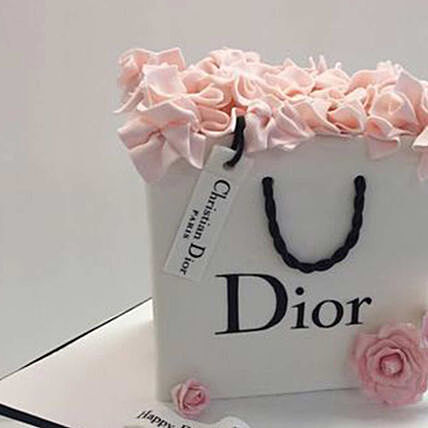 Elegant Dior Designer Cake - Perfect for Celebrations