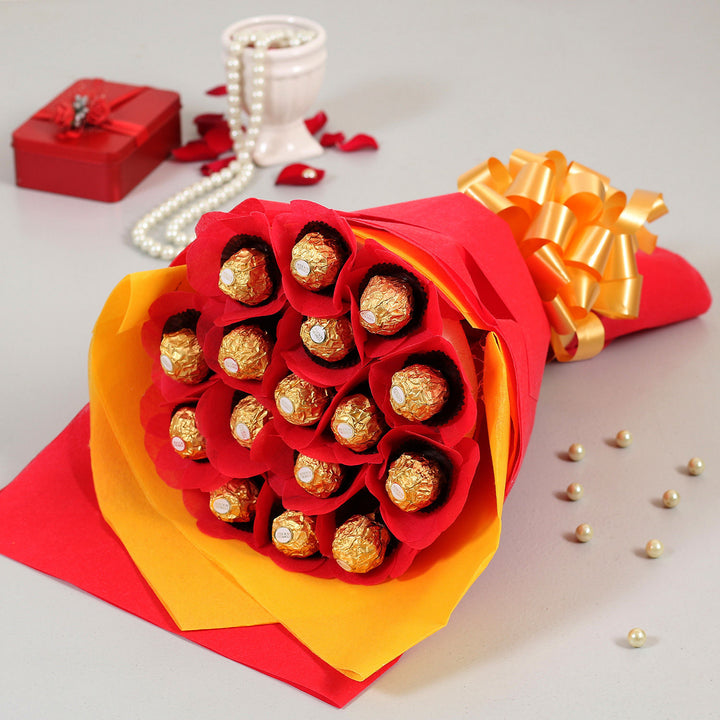 Luxurious Ferrero Rocher Chocolate Bouquet - Perfect Gift for Any Occasion