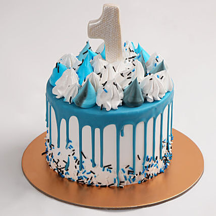 First Milestone Red Velvet Birthday Cake