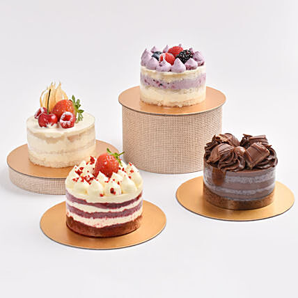 A Quartet of Love Monocakes