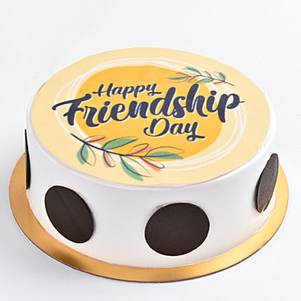 Sweet Mates Vanilla Cake - Perfect for Friendship Day Celebrations