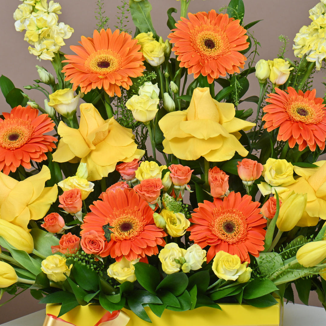 Joyful Sunshine Get Well Soon Flower Arrangement