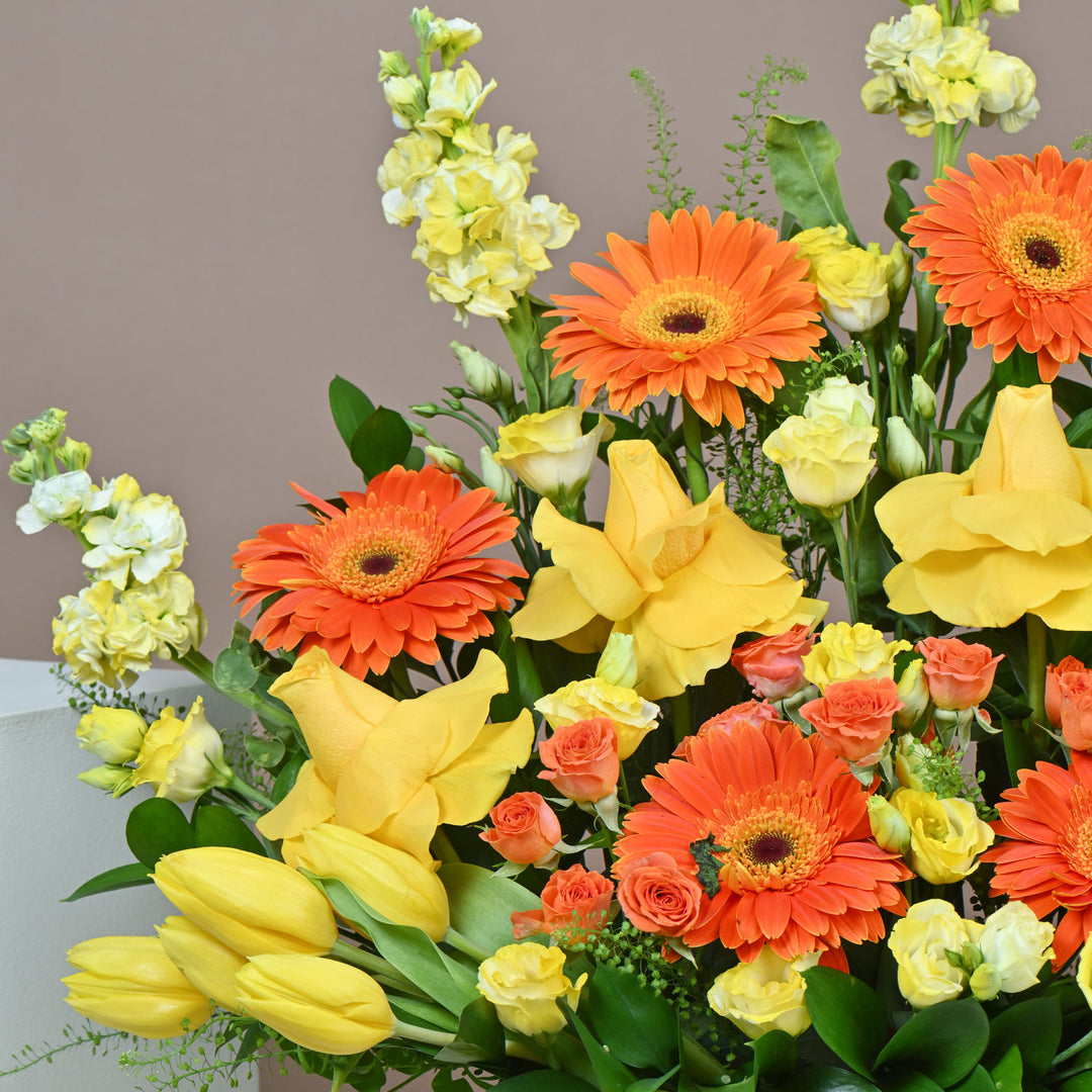 Joyful Sunshine Get Well Soon Flower Arrangement
