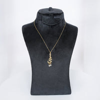 Gold Plated Silver Necklace 'Omi' with Elegant Pearl Design