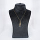 Gold Plated Silver Necklace 'Omi' with Elegant Pearl Design