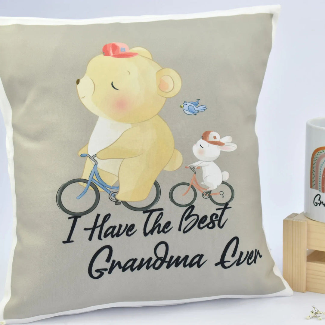 Best Grandma Ever Cushion and Mug Gift Set - Perfect for Grandparents' Day