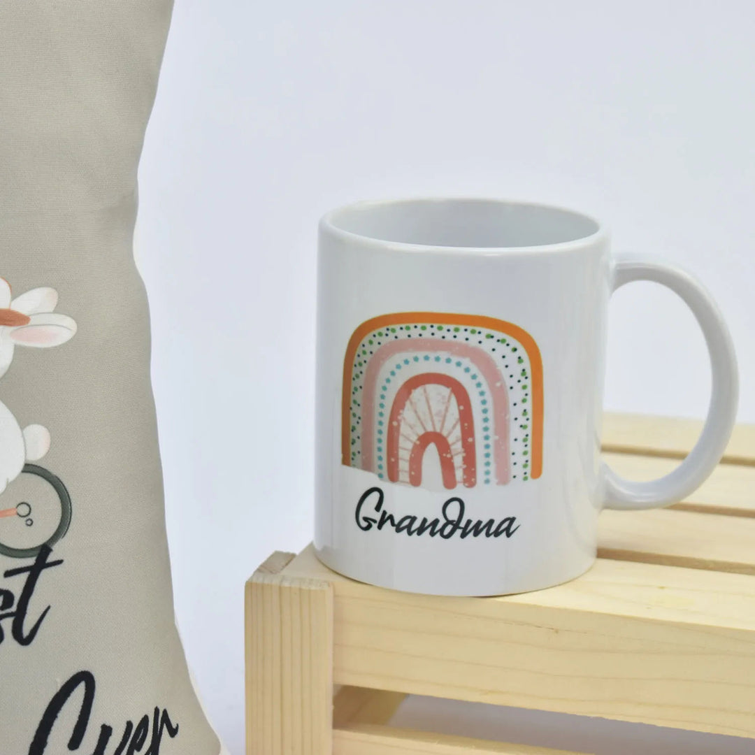 Best Grandma Ever Cushion and Mug Gift Set - Perfect for Grandparents' Day