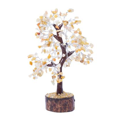 Exquisite Handcrafted Stone Wish Tree with Agate Leaves