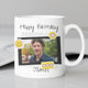 Personalized Happy Birthday Boss Ceramic Mug with Custom Photo