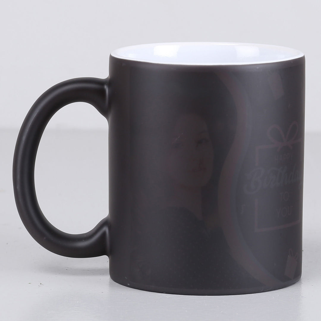 كوب سحري شخصي لعيد ميلاد سعيد - هدية مخصصة بالصور