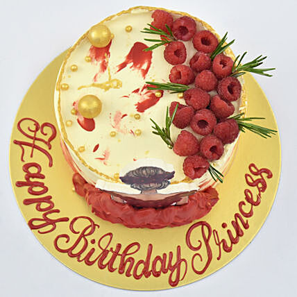 Delightful Princess Theme Chocolate Birthday Cake