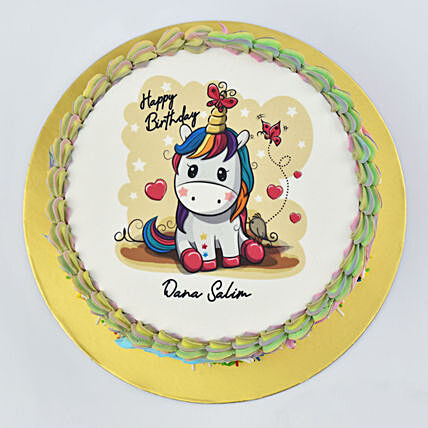 كيكة عيد ميلاد يونيكورن سحرية - لذة الشوكولاتة