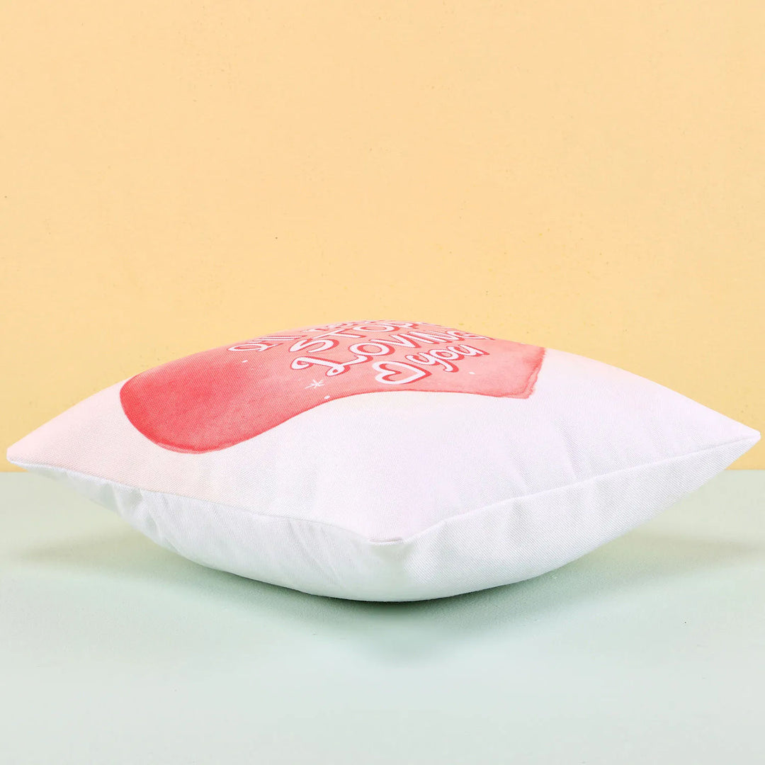 وسادة رومانسية 'لن أتوقف عن حبك' - هدية مثالية لأحبائك