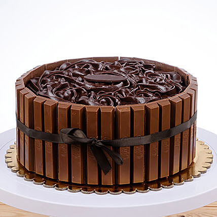 Decadent Chocolate 'Have A Break' Cake with KitKat Border