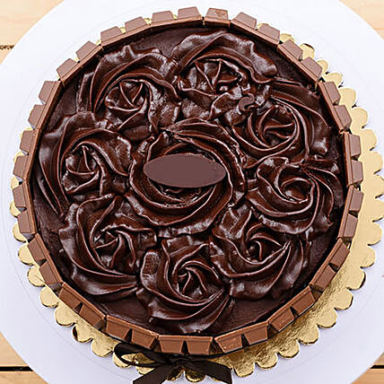 Decadent Chocolate 'Have A Break' Cake with KitKat Border