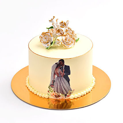 Union of Hearts Chocolate Wedding Cake